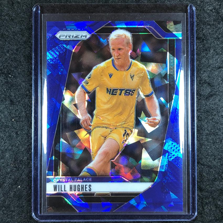 2024-25 Prizm EPL WILL HUGHES Base Blue Ice 66/75 #168