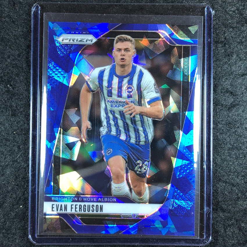 2024-25 Prizm EPL EVAN FERGUSON Base Blue Ice 42/75 #182
