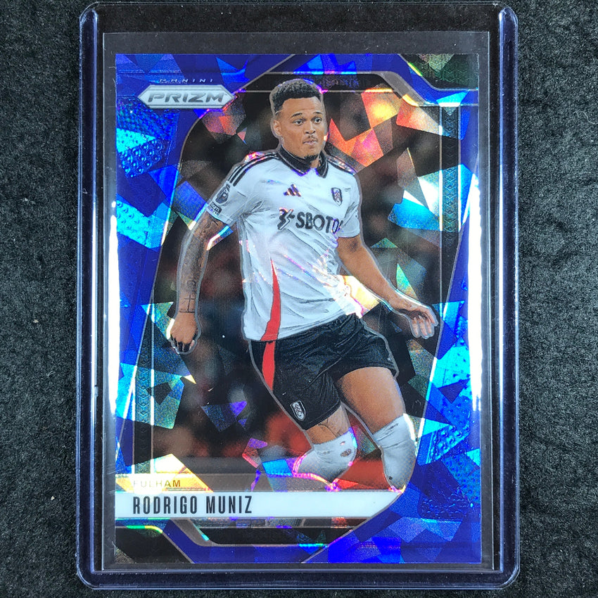 2024-25 Prizm EPL RODRIGO MUNIZ Base Blue Ice 34/75 #203