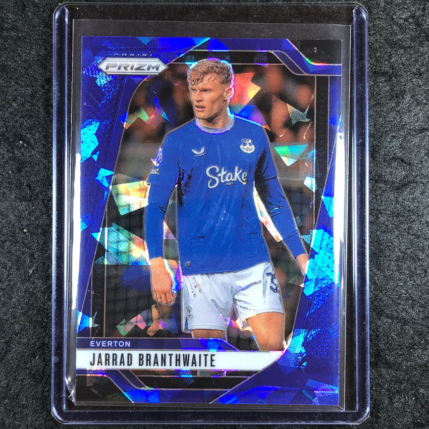 2024-25 Prizm EPL JARRAD BRANTHWAITE Base Blue Ice 18/75 #228