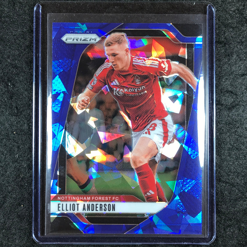 2024-25 Prizm EPL ELLIOT ANDERSON Base Blue Ice 36/75 #259