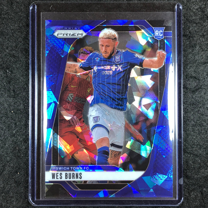 2024-25 Prizm EPL WES BURNS Rookie Base Blue Ice 6/75 #284