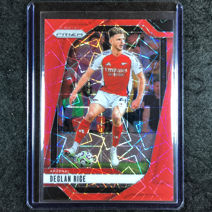 2024-25 Prizm EPL DECLAN RICE Base Red Lazer 20/49 #22