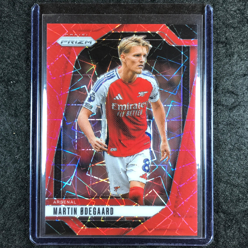2024-25 Prizm EPL MARTIN ODEGAARD Base Red Lazer 40/49 #23
