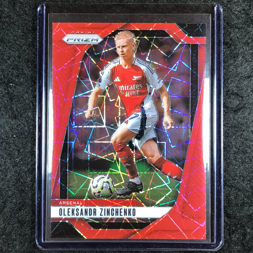 2024-25 Prizm EPL OLEKSANDR ZINCHENKO Base Red Lazer 8/49 #36