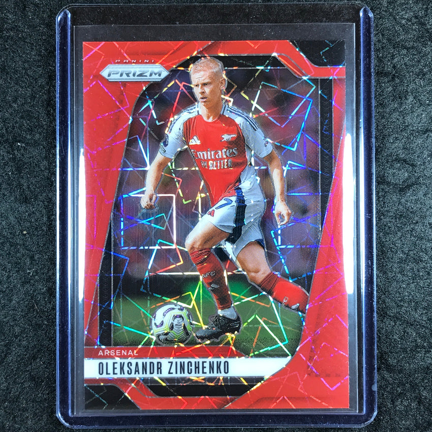 2024-25 Prizm EPL OLEKSANDR ZINCHENKO Base Red Lazer 41/49 #36