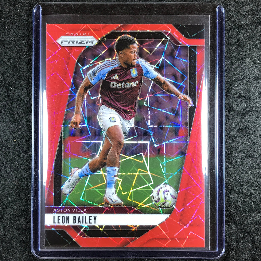 2024-25 Prizm EPL LEON BAILEY Base Red Lazer 9/49 #67