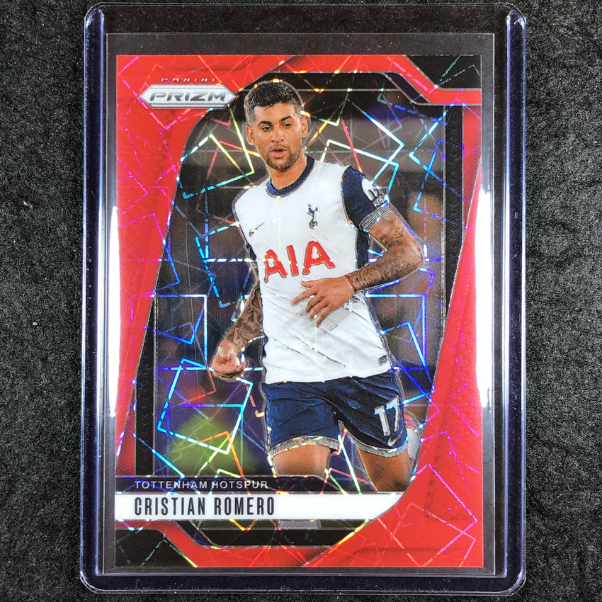2024-25 Prizm EPL CRISTIAN ROMERO Base Red Lazer 45/49 #86