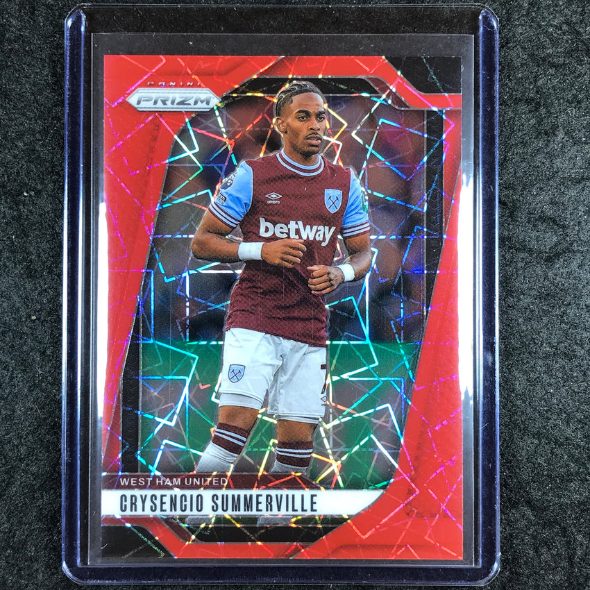 2024-25 Prizm EPL CRYSENCIO SUMMERVILLE Base Red Lazer 11/49 #153