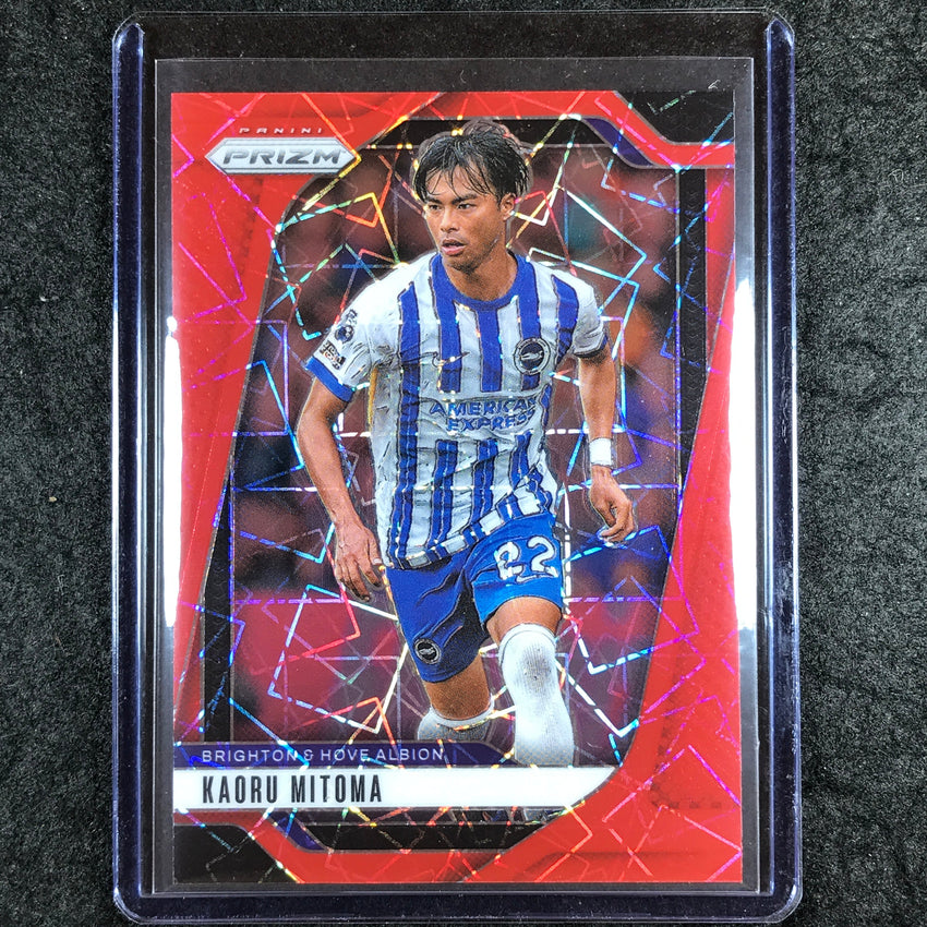 2024-25 Prizm EPL KAORU MITOMA Base Red Lazer 45/49 #173
