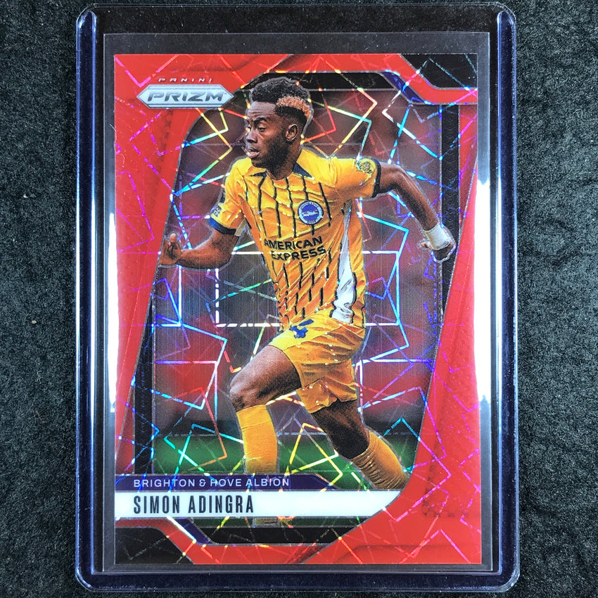 2024-25 Prizm EPL SIMON ADINGRA Base Red Lazer 36/49 #185