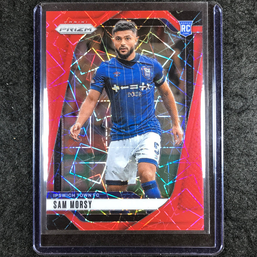 2024-25 Prizm EPL SAM MORSY Rookie Base Red Lazer 1/49 #281