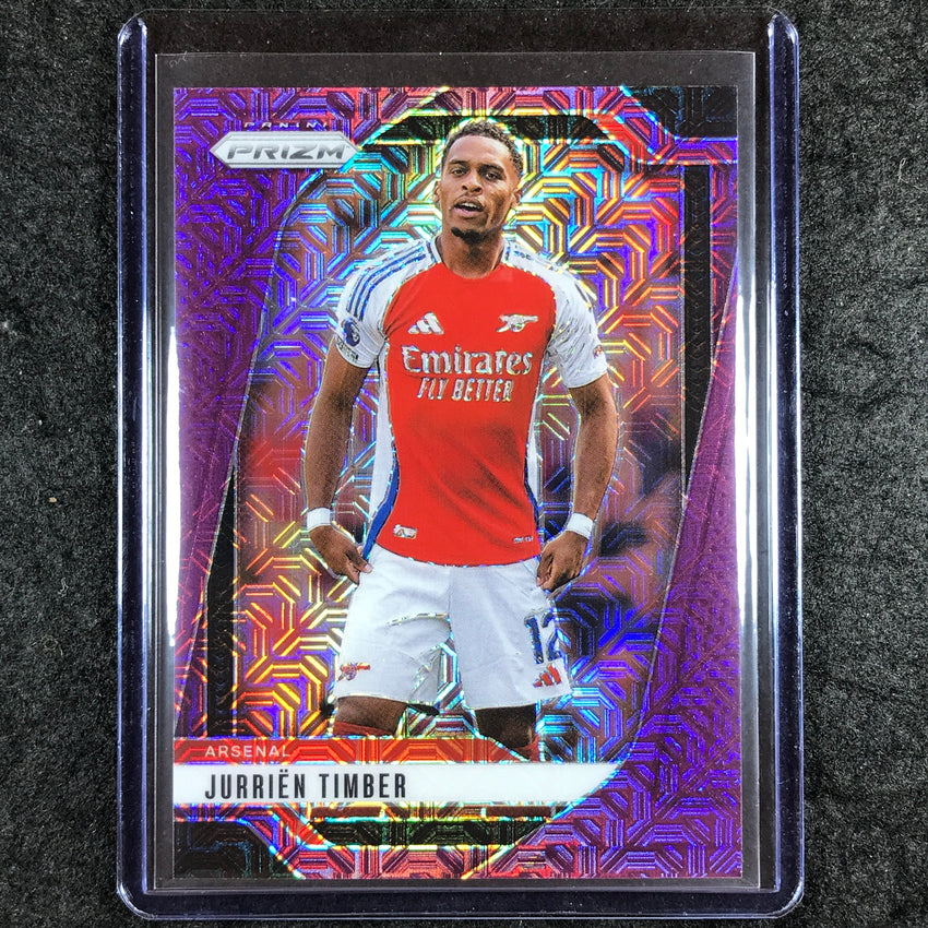 2024-25 Prizm EPL JURRIEN TIMBER Base Purple Mojo 23/25 #25