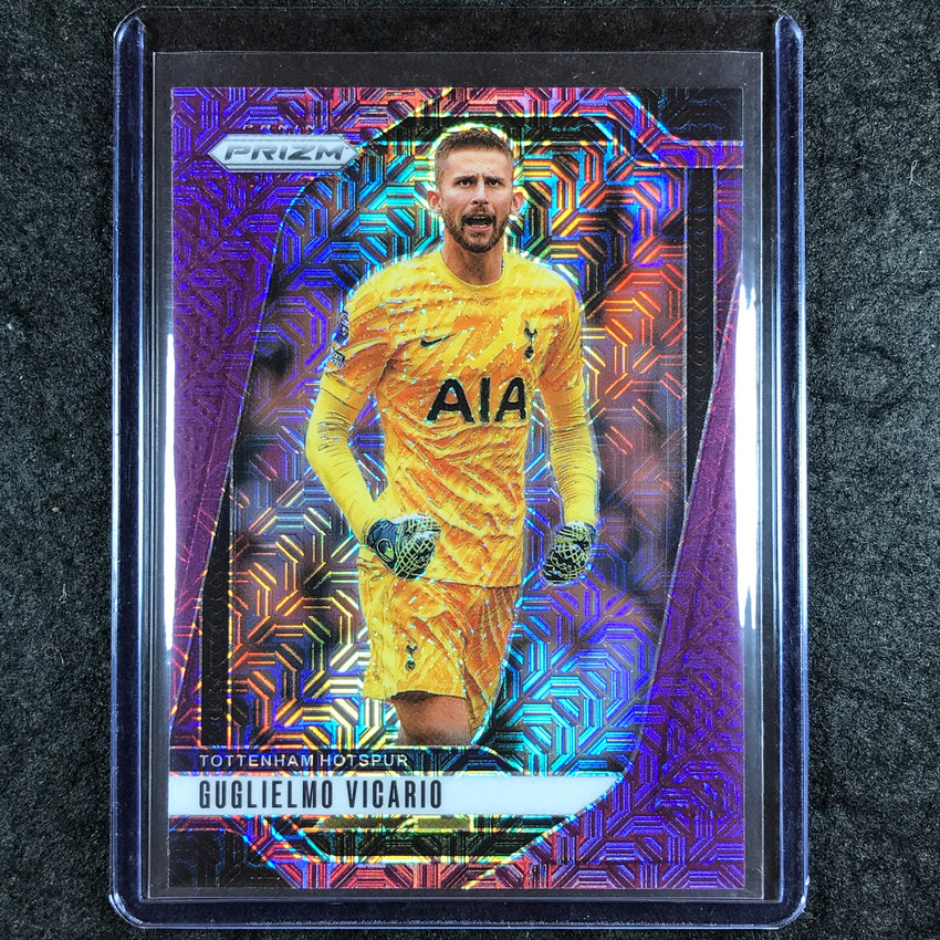 2024-25 Prizm EPL GUGLIELMO VICARIO Base Purple Mojo 1/25 #85