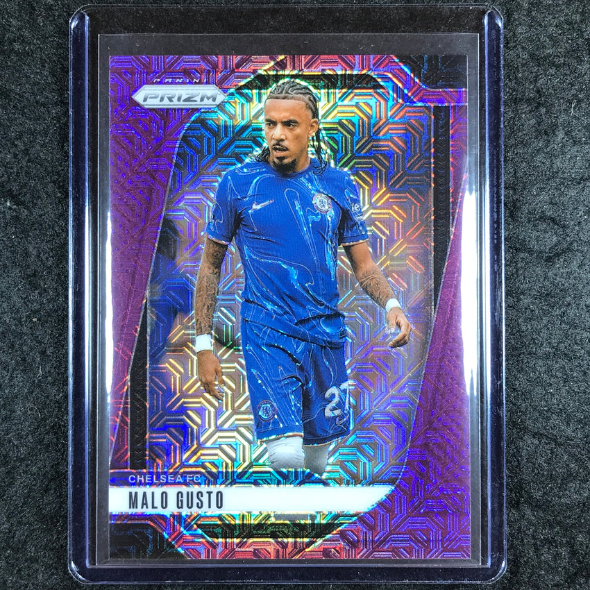 2024-25 Prizm EPL MALO GUSTO Base Purple Mojo 10/25 #96