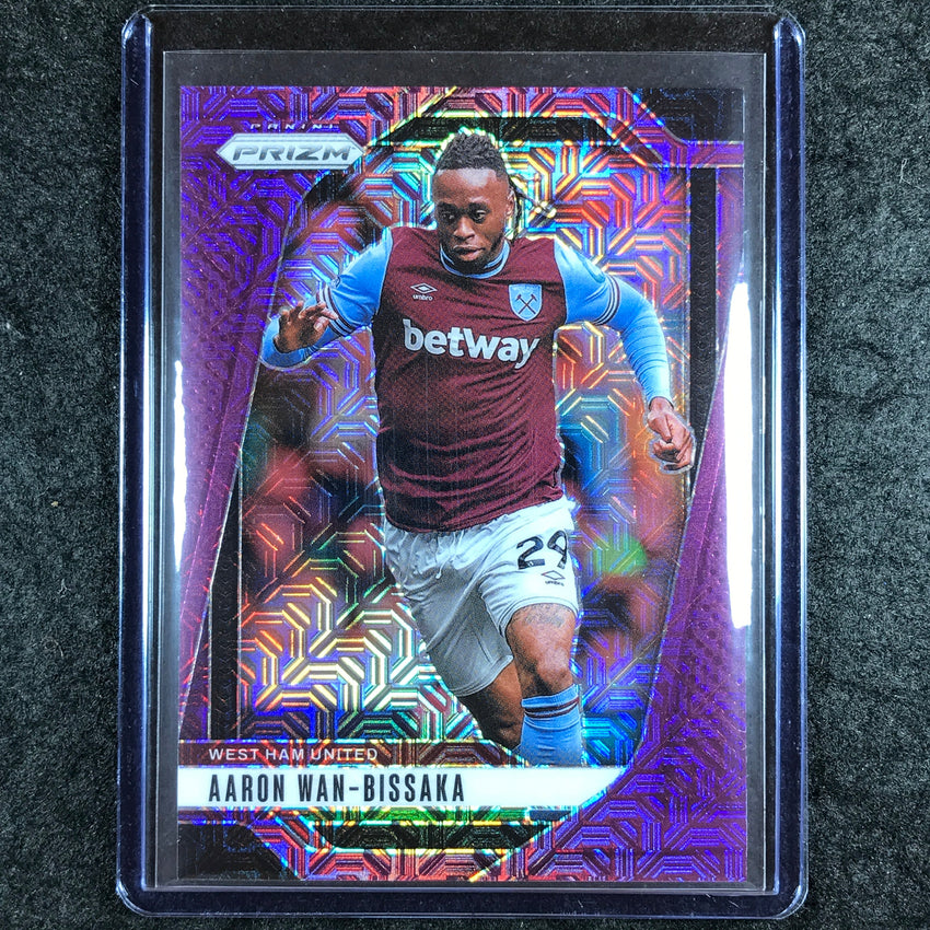 2024-25 Prizm EPL AARON WAN-BISSAKA Base Purple Mojo 8/25 #152
