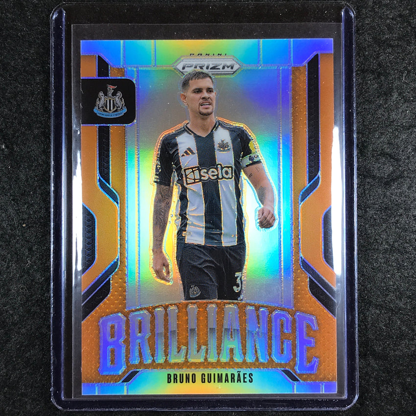 2024-25 Prizm EPL BRUNO GUIMARAES Brilliance Orange 6/25 #7