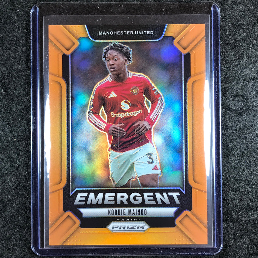 2024-25 Prizm EPL KOBBIE MAINOO Emergent Orange 18/25 #30