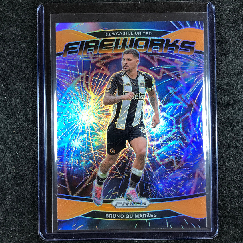 2024-25 Prizm EPL BRUNO GUIMARAES Fireworks Orange 22/25 #7