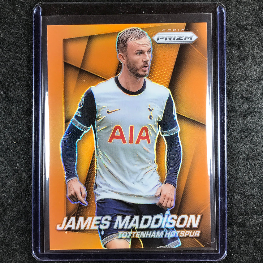 2024-25 Prizm EPL JAMES MADDISON Prizm Flashback 2014 Orange 11/25 #29