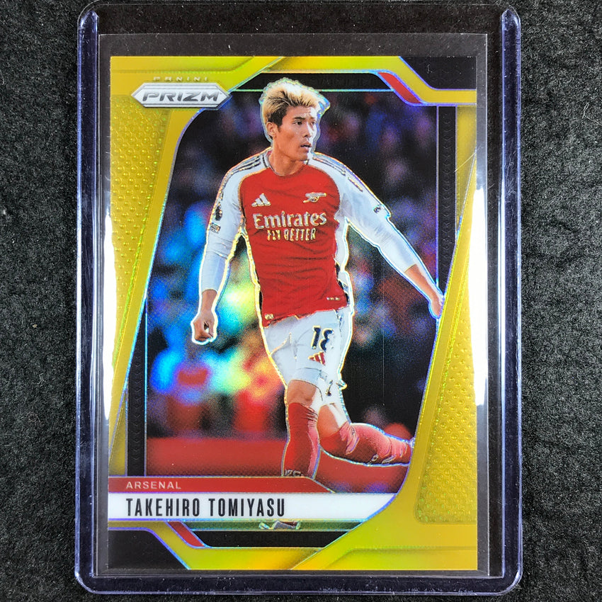 2024-25 Prizm EPL TAKEHIRO TOMIYASU Base Gold 7/10 #34