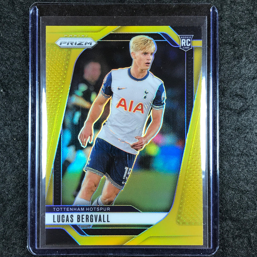 2024-25 Prizm EPL LUCAS BERGVALL Rookie Base Gold 7/10 #74