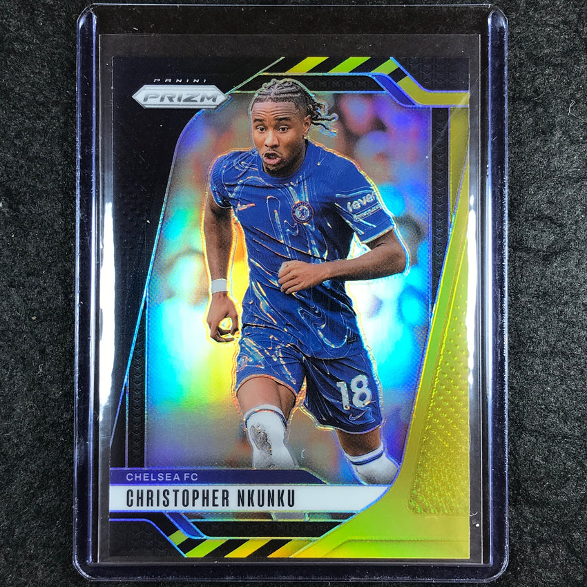 2024-25 Prizm EPL CHRISTOPHER NKUNKU Base Black Gold 1/8 #105