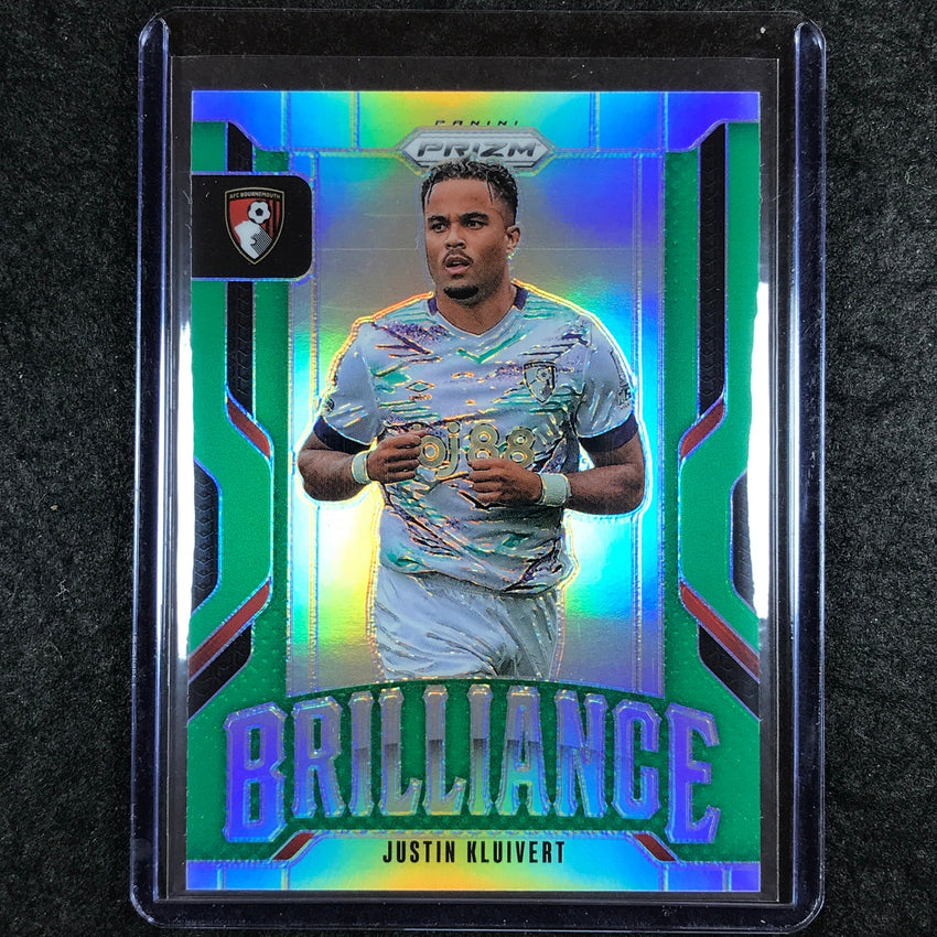2024-25 Prizm EPL JUSTIN KLUIVERT Brilliance Green 2/5 #12