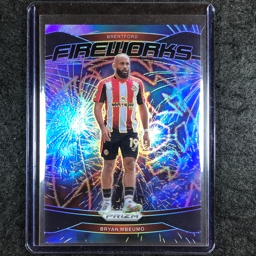 2024-25 Prizm EPL BRYAN MBEUMO Fireworks Black 1/1 #16