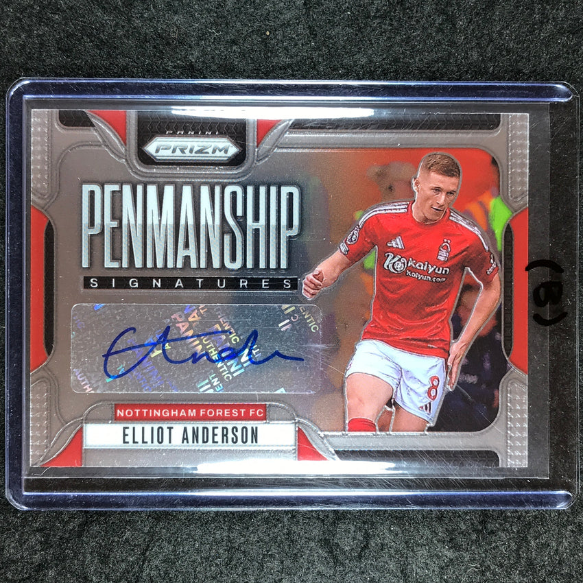 2024-25 Prizm EPL ELLIOT ANDERSON Penmanship Auto Base #EA (B)