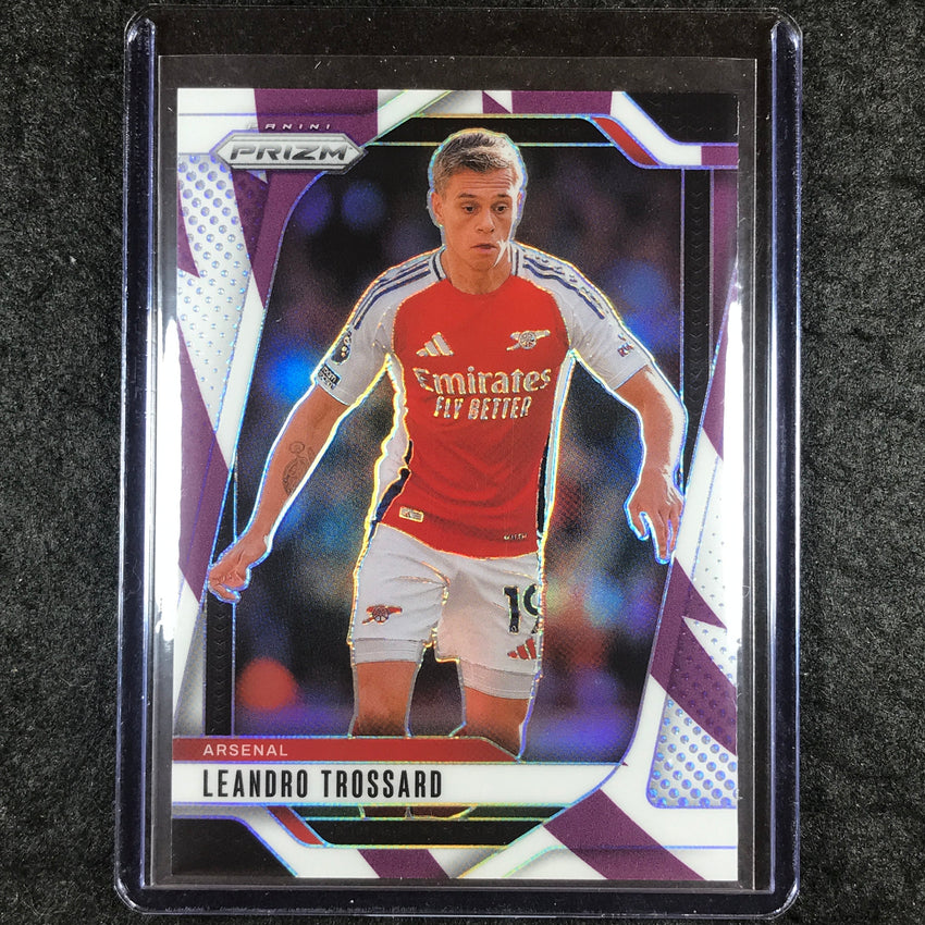 2024-25 Prizm EPL LEANDRO TROSSARD Base Purple and White Stripes 90/92 #27