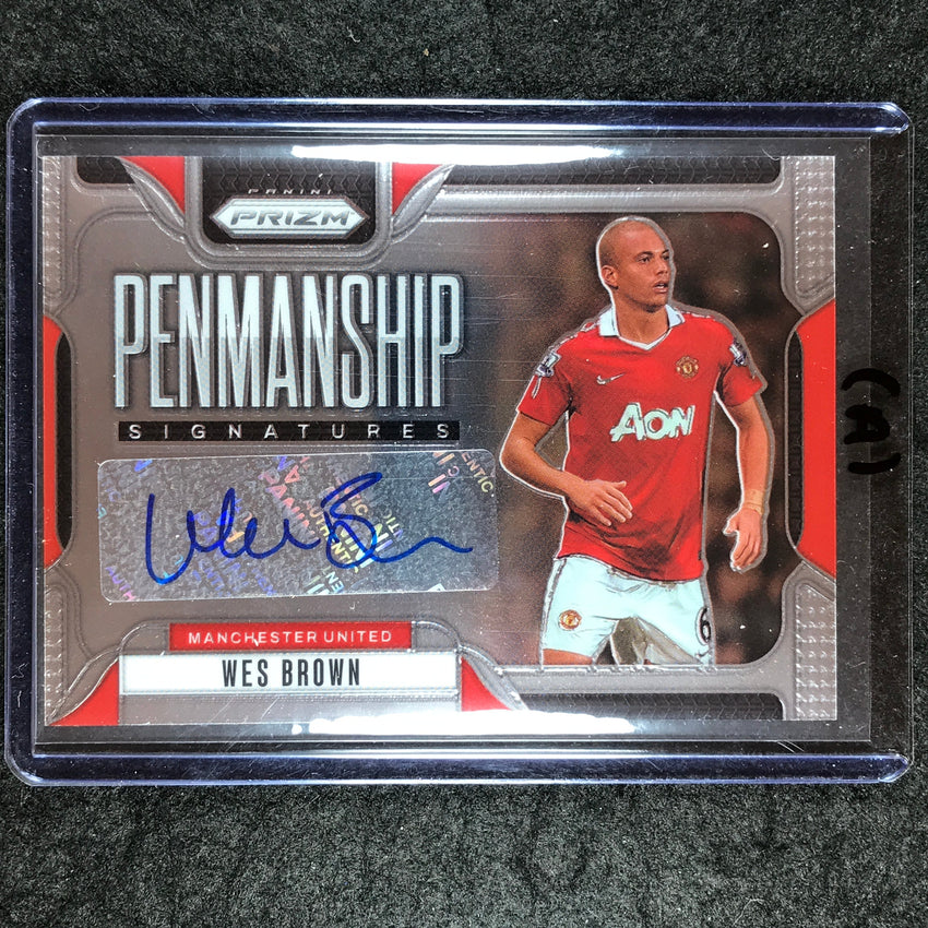 2024-25 Prizm EPL WES BROWN Penmanship Auto Base #WB (A)