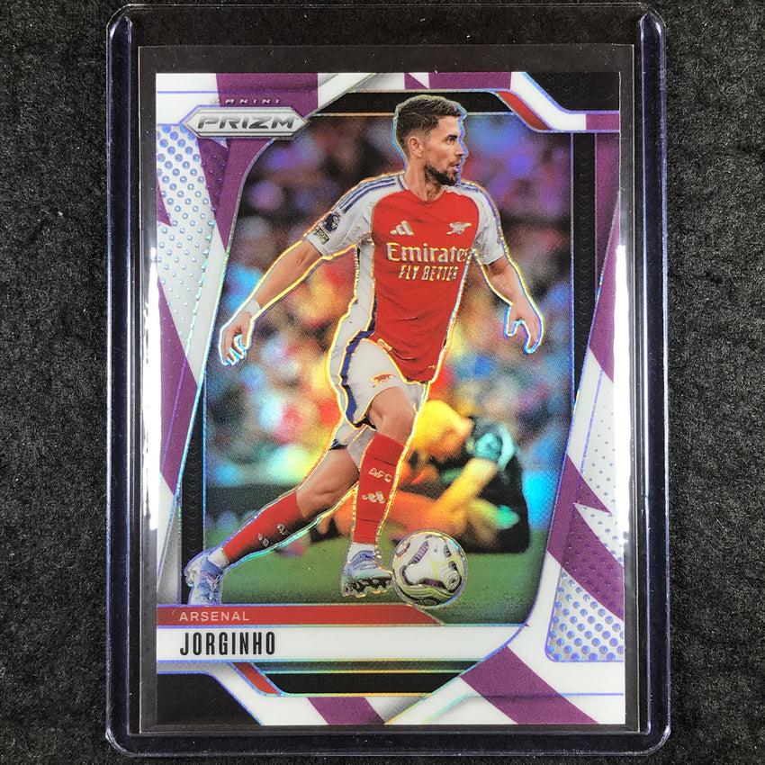 2024-25 Prizm EPL JORGINHO Base Purple and White Stripes 45/92 #32
