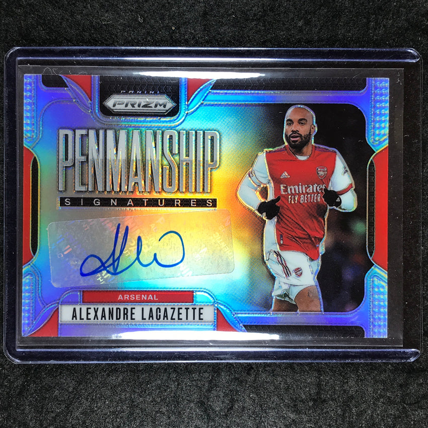 2024-25 Prizm EPL ALEXANDRE LACAZETTE Penmanship Auto Silver 21/99
