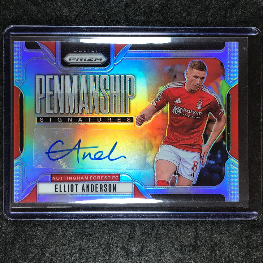 2024-25 Prizm EPL ELLIOT ANDERSON Penmanship Auto Silver 53/99