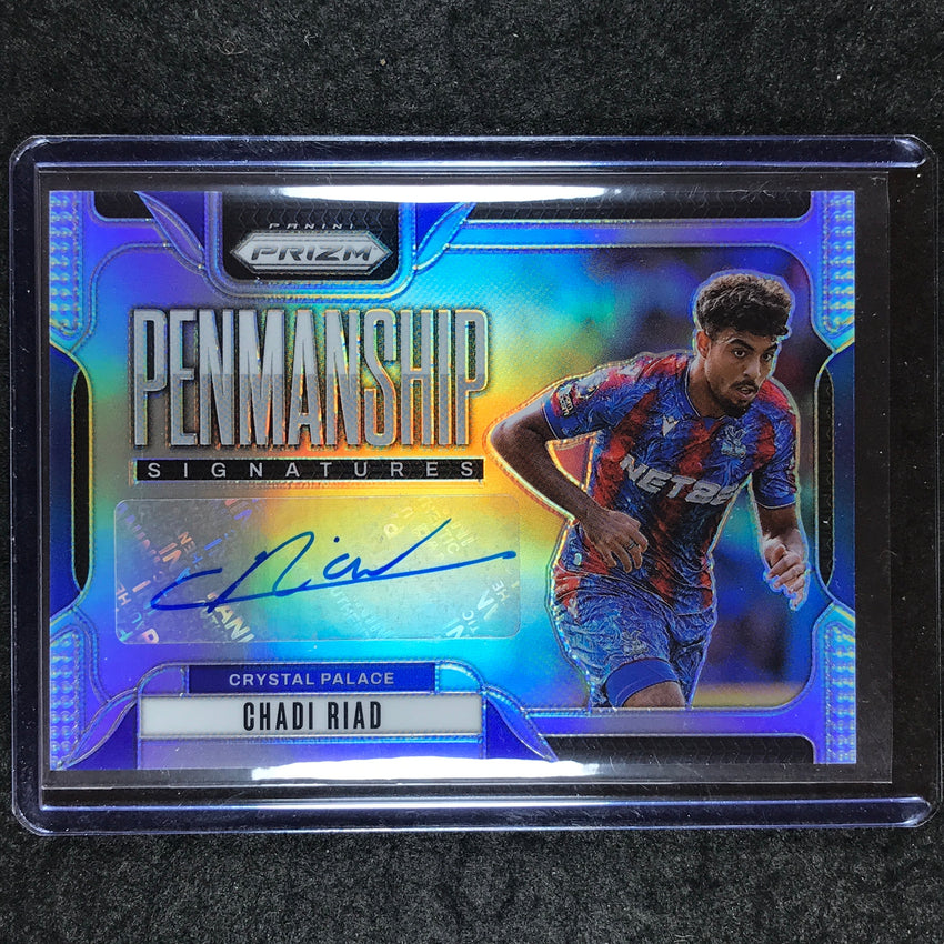 2024-25 Prizm EPL CHADI RIAD Penmanship Auto Silver 28/49