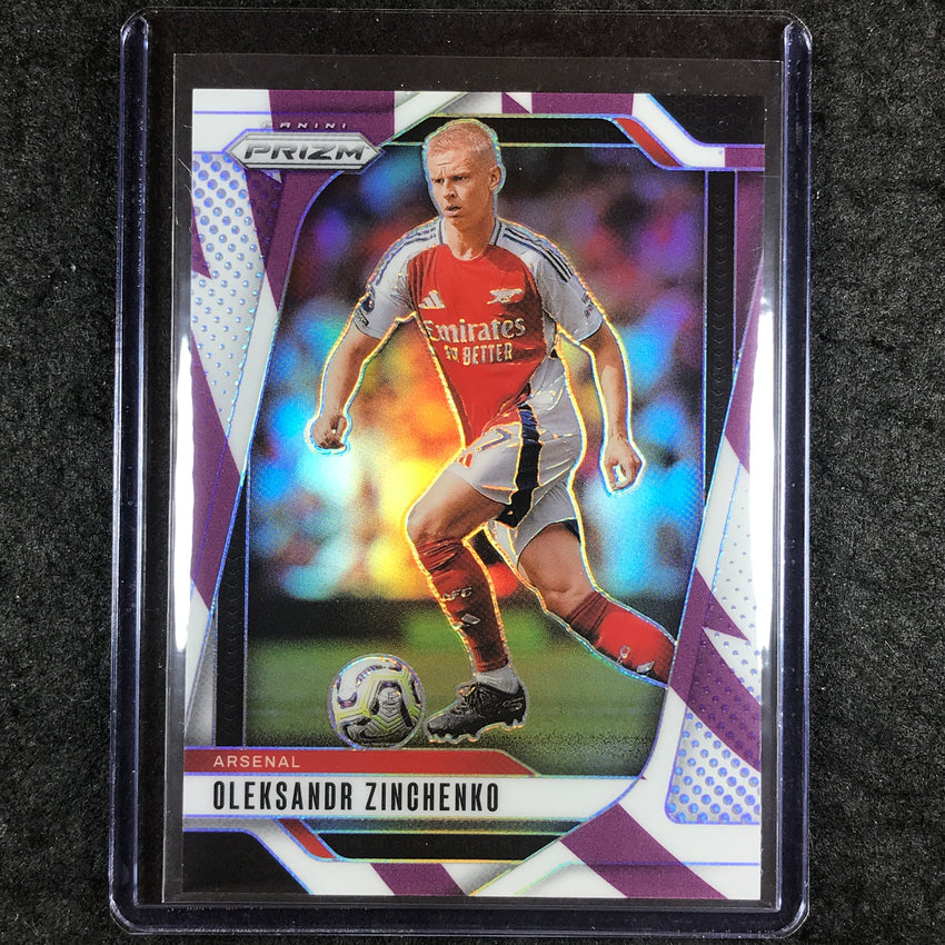 2024-25 Prizm EPL OLEKSANDR ZINCHENKO Base Purple and White Stripes 29/92 #36