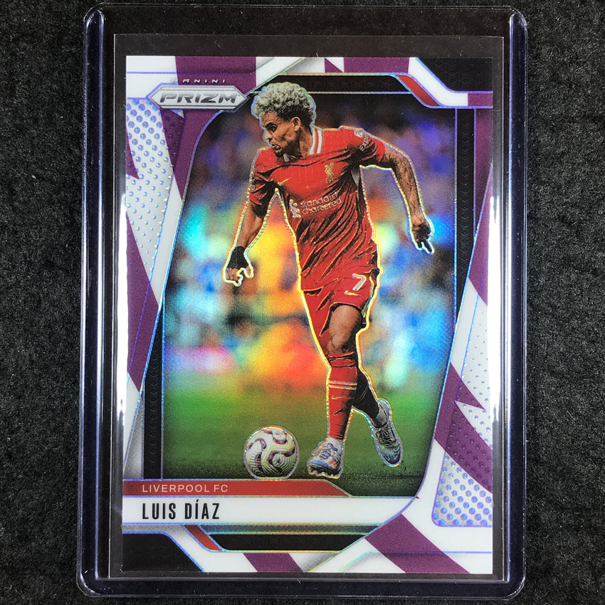 2024-25 Prizm EPL LUIS DIAZ Base Purple and White Stripes 26/92 #37