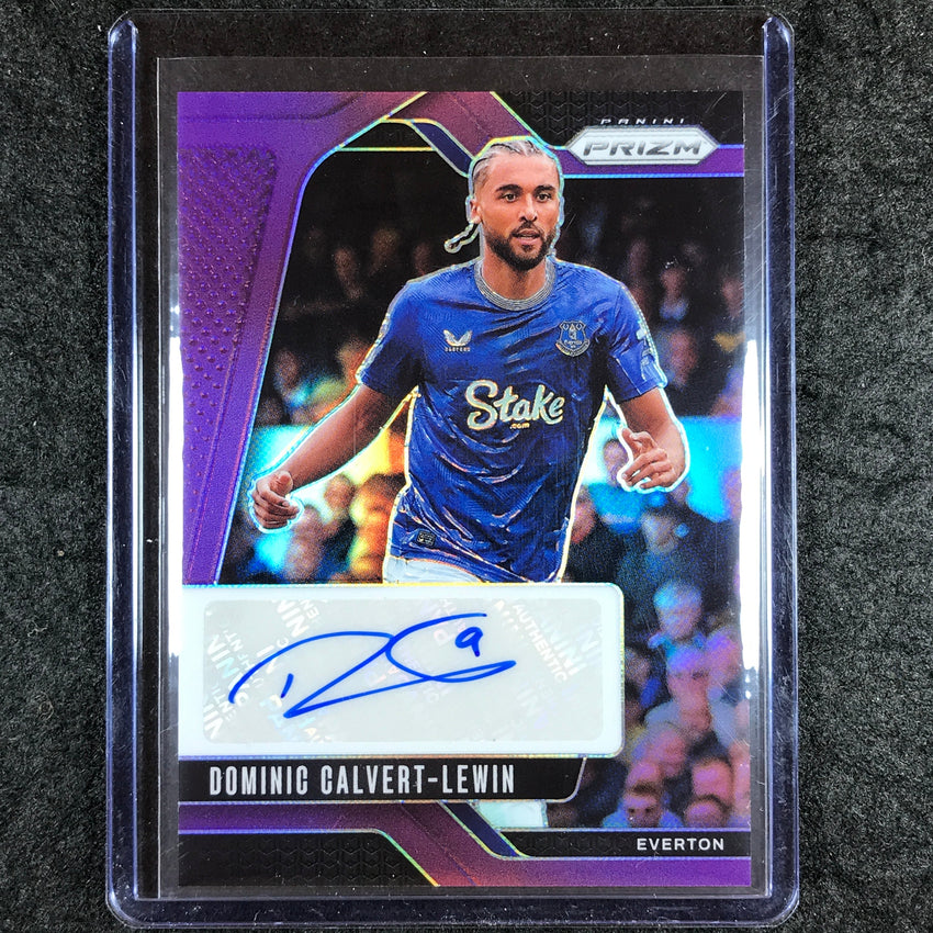 2024-25 Prizm EPL DOMINIC CALVERT-LEWIN Signatures Auto Purple 25/25