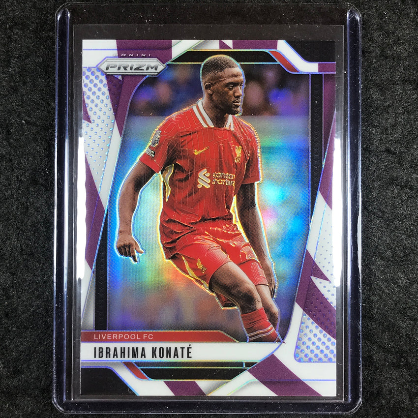 2024-25 Prizm EPL IBRAHIMA KONATE Base Purple and White Stripes 46/92 #39