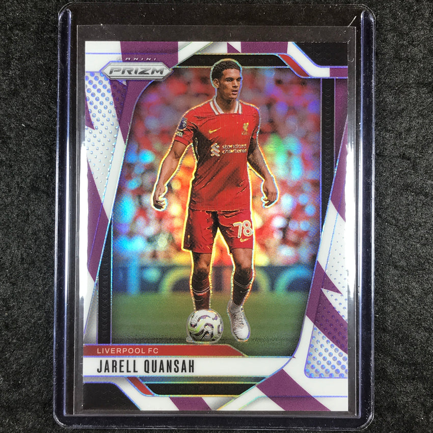 2024-25 Prizm EPL JARELL QUANSAH Base Purple and White Stripes 62/92 #44