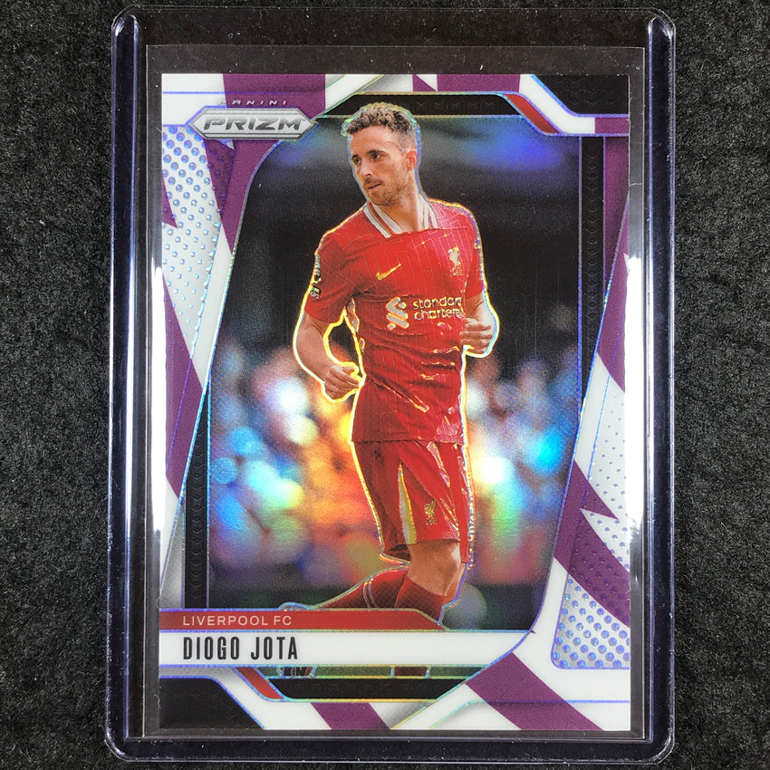 2024-25 Prizm EPL DIOGO JOTA Base Purple and White Stripes 46/92 #46