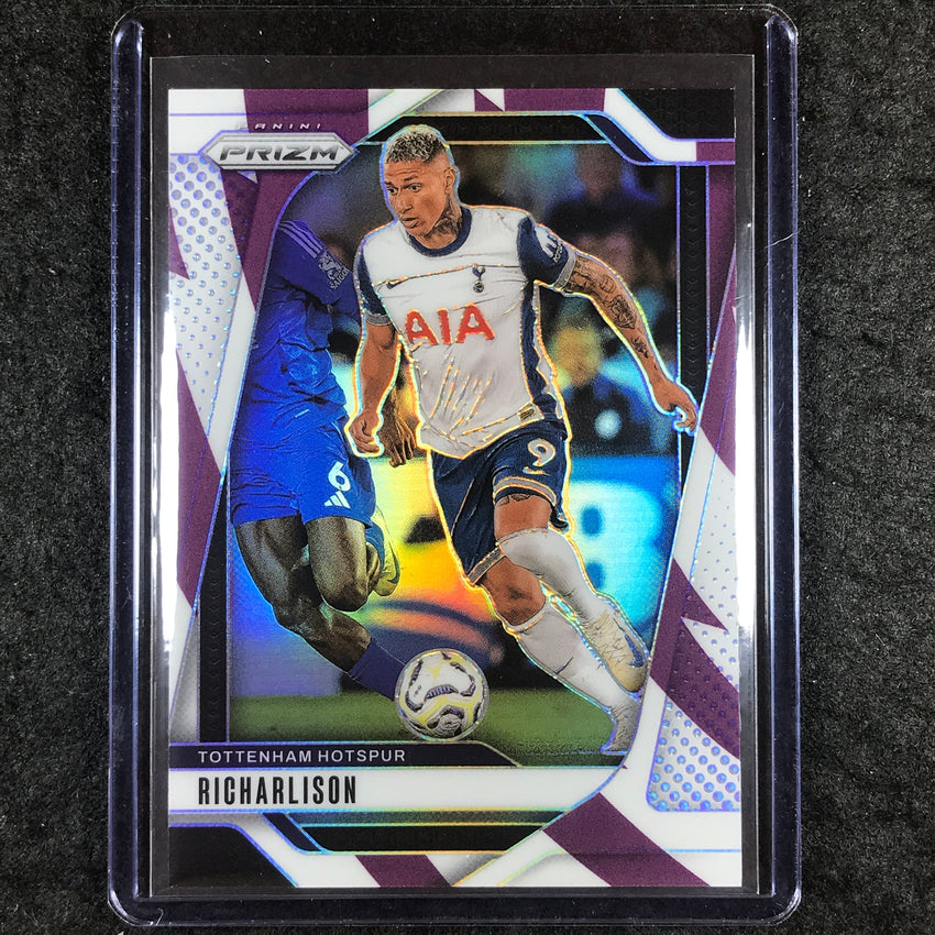 2024-25 Prizm EPL RICHARLISON Base Purple and White Stripes 5/92 #70