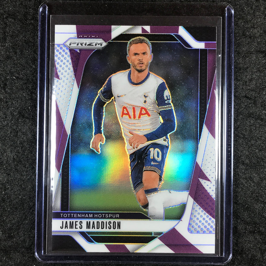 2024-25 Prizm EPL JAMES MADDISON Base Purple and White Stripes 64/92 #72