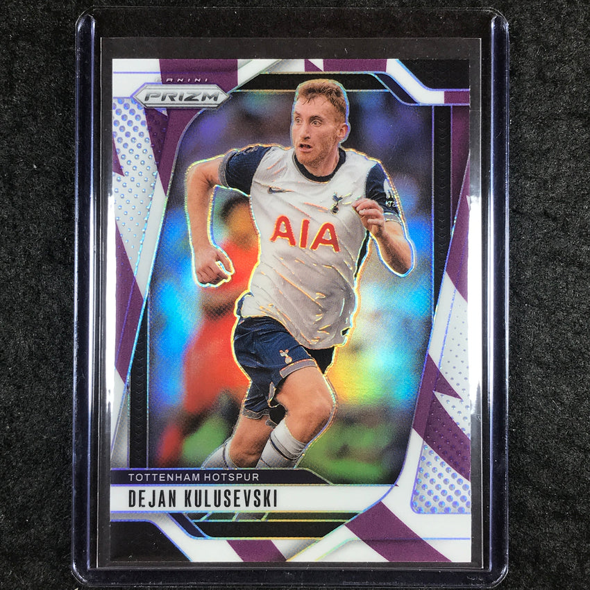 2024-25 Prizm EPL DEJAN KULUSEVSKI Base Purple and White Stripes 57/92 #75