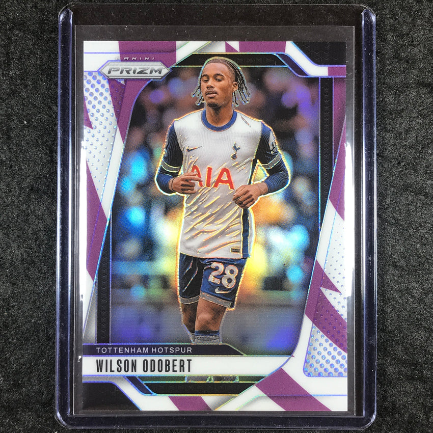 2024-25 Prizm EPL WILSON ODOBERT Base Purple and White Stripes 37/92 #78