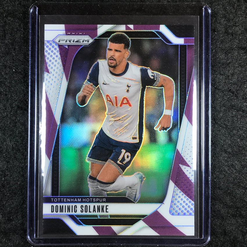 2024-25 Prizm EPL DOMINIC SOLANKE Base Purple and White Stripes 80/92 #80
