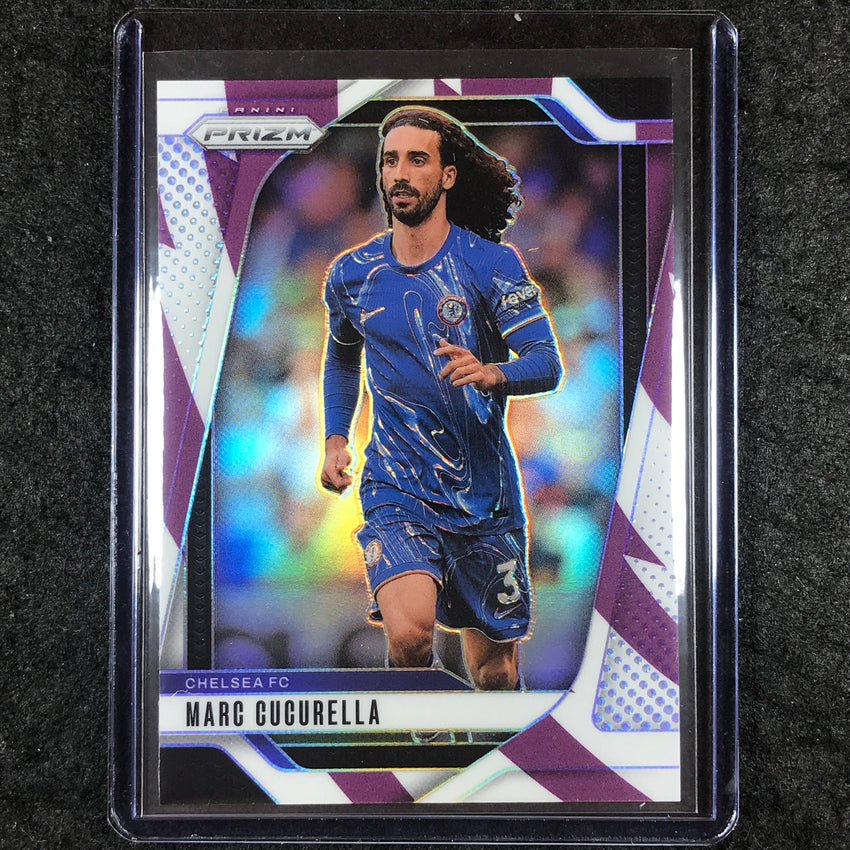 2024-25 Prizm EPL MARC CUCURELLA Base Purple and White Stripes 8/92 #91