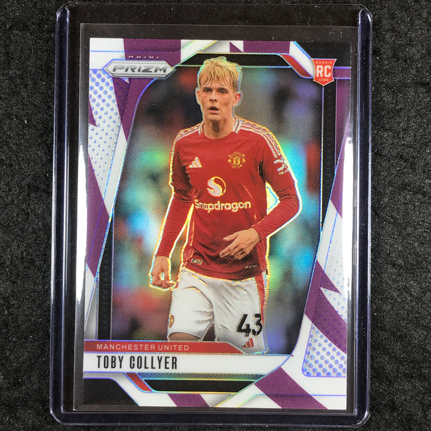 2024-25 Prizm EPL TOBY COLLYER Rookie Base Purple and White Stripes 53/92 #131