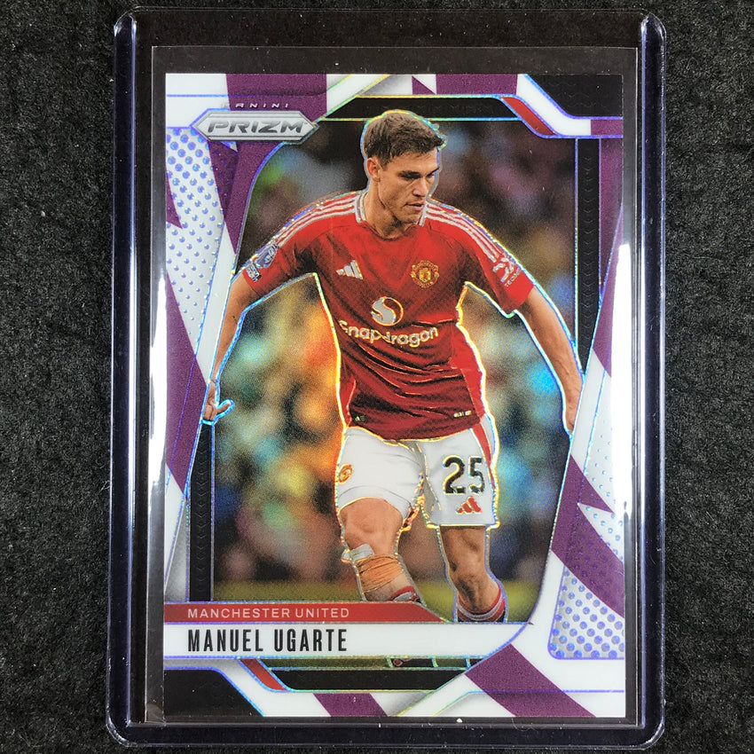 2024-25 Prizm EPL MANUEL UGARTE Base Purple and White Stripes 84/92 #138